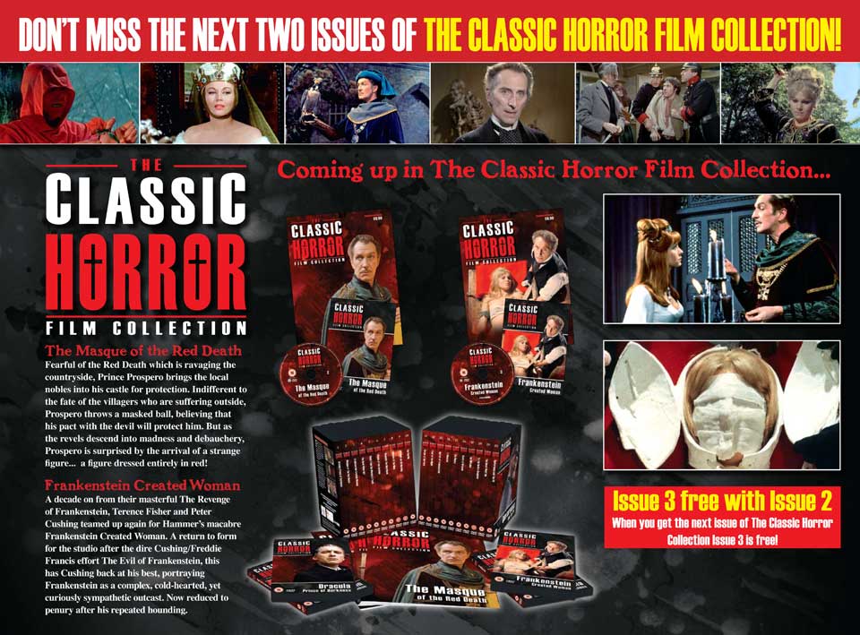 Classic Horror Magazine Backing Board Back