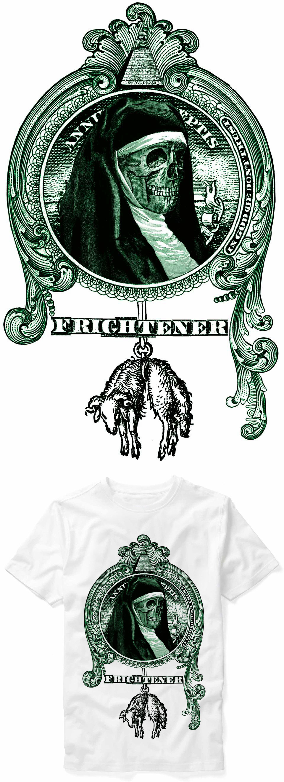 Frightener Shirt Design Detail