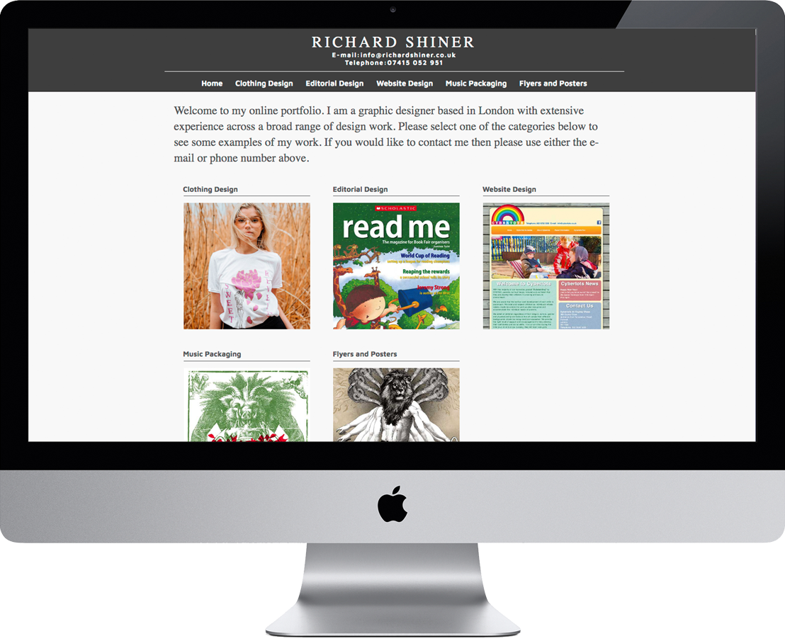 Richard Shiner Website Detail