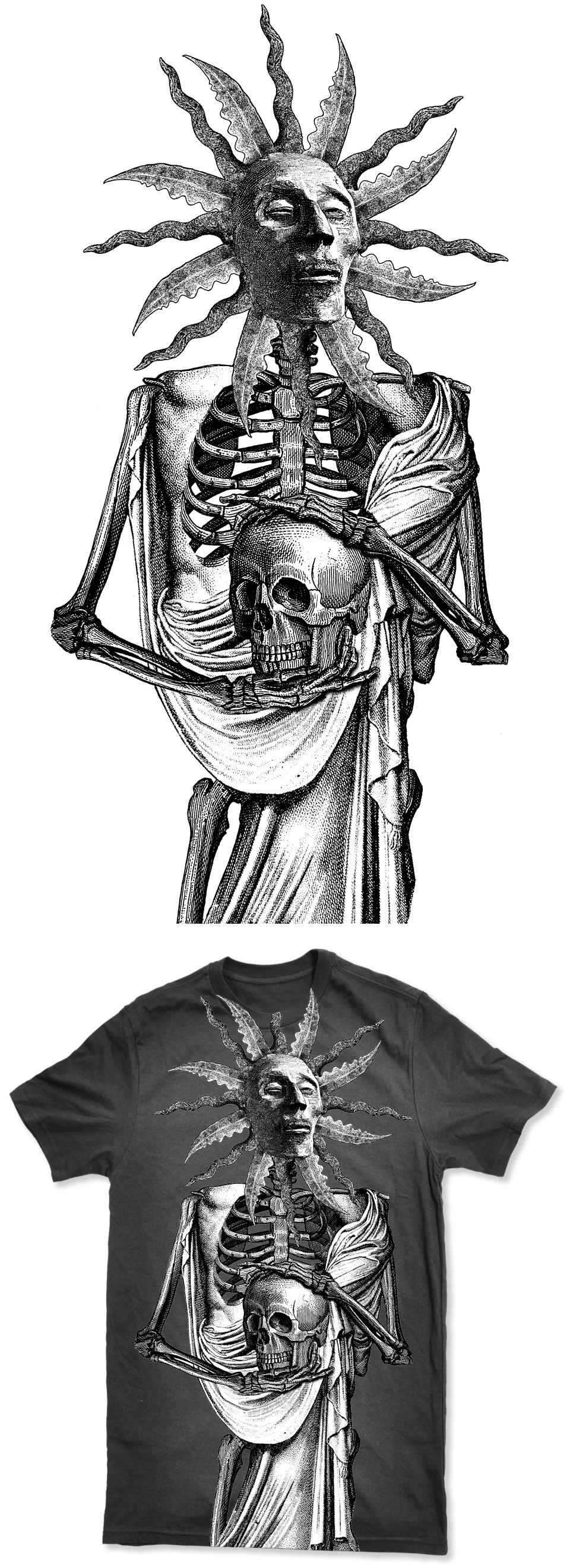 Unholy Shirt Design Detail